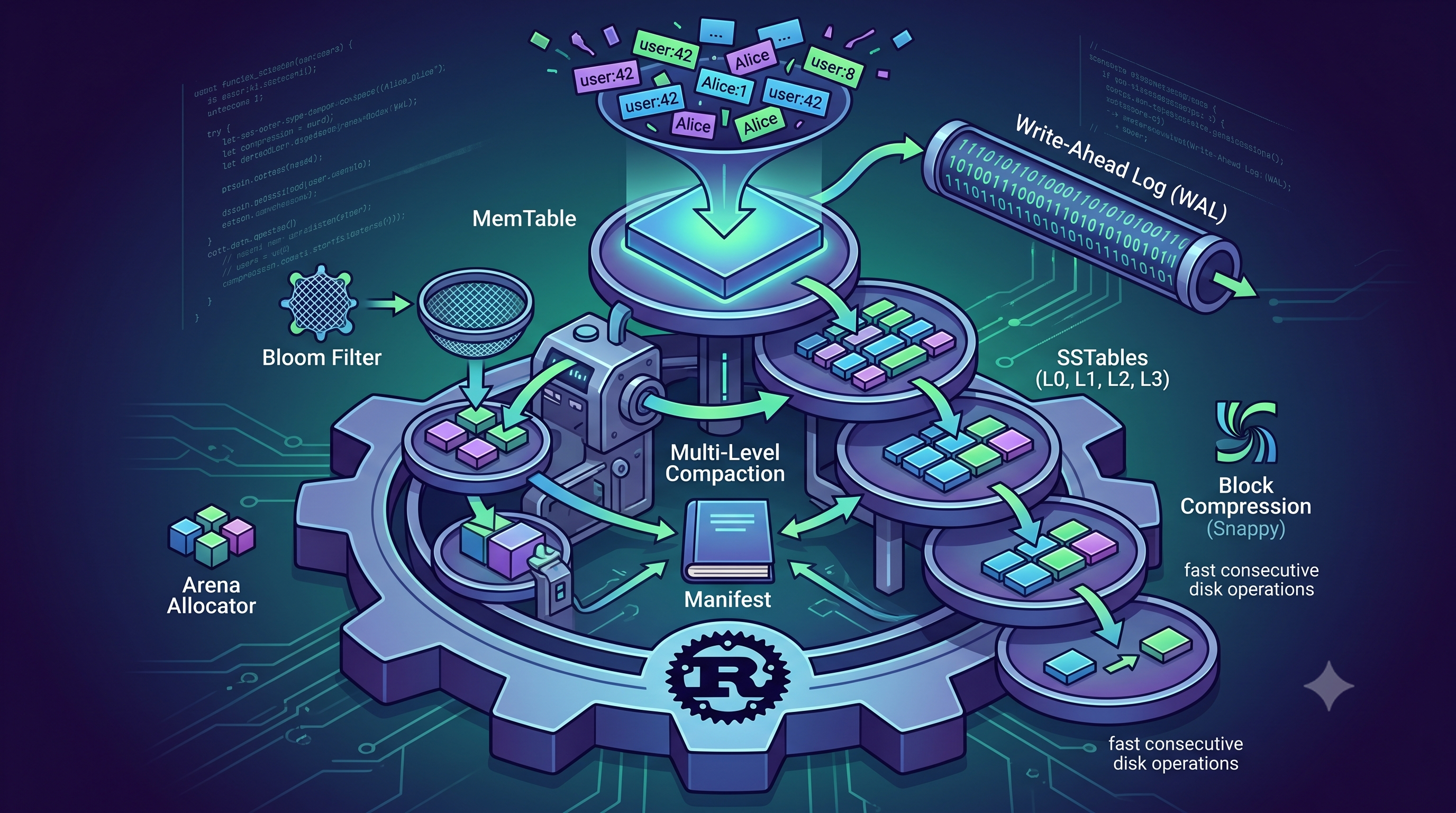 Featured image for Building LSM-Tree Storage Engine in Rust